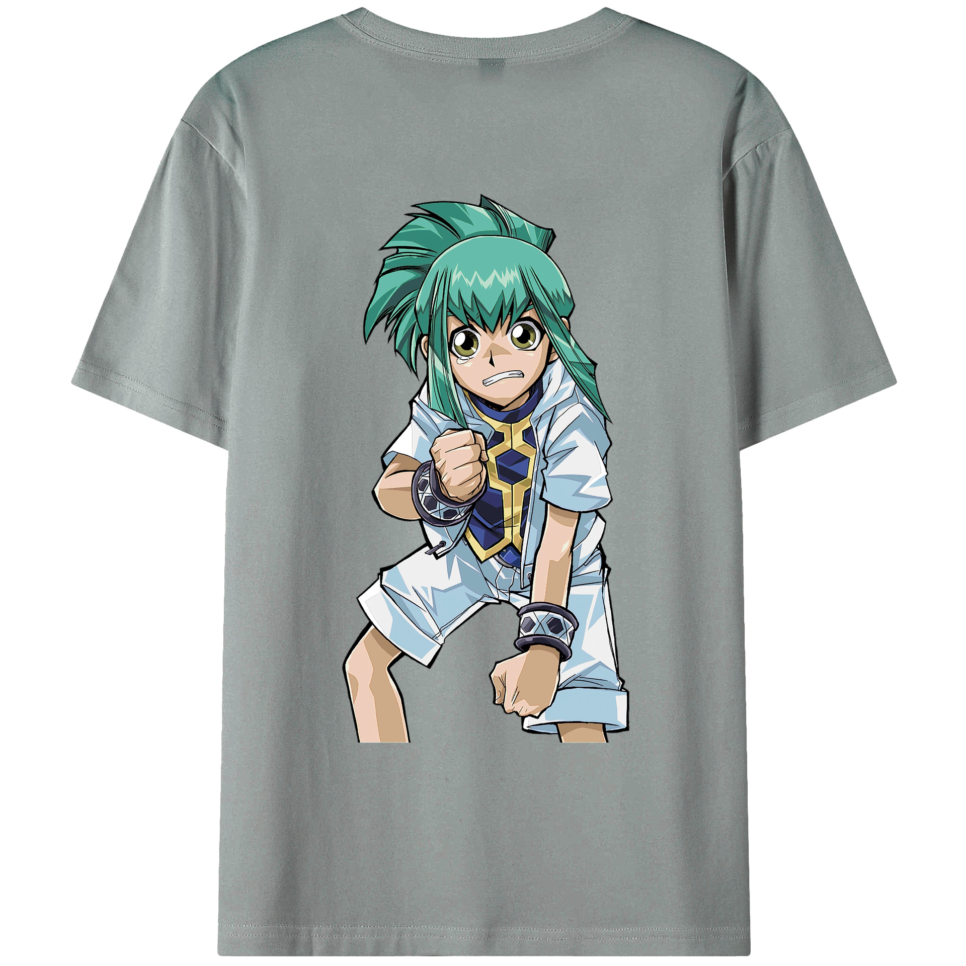 （画像用） 遊☆戯☆王 Yu-Gi-Oh! 綿100％ メンズ半袖Tシャツ（バックプリント） 通気性